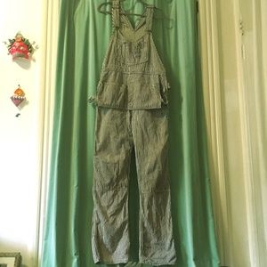 Vintage Big Smith Railroad Stripe Overalls